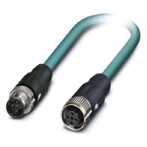Câble Ethernet catégorie 5 Blindé Phoenix Contact, Bleu, 1m Avec connecteur Droit ( Prix pour 1 )