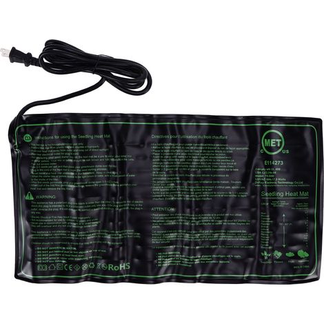 Tapis chauffant souple flexible étanche pour semis, reproduction des plantes, prise américaine 110V (1/5)