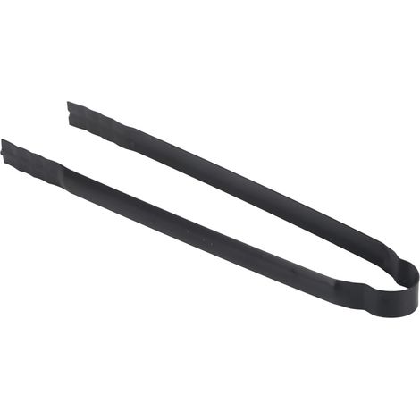 Pince à Charbon pour Barbecue avec Poignée Anti-brûlure Antidérapante Pince à Briquettes Multifonctionnelle en Métal pour Positionner Charbon de Bois Chaud 30x1,8cm pour Barbecue Cheminée (1/4)