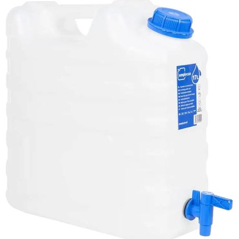 Serbatoio dell'acqua, capacità 15 litri, design in plastica trasparente, verde militare. (1/2)