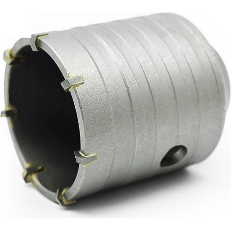 Hole Saw - 75 mm - Carbide Core Bit - For Concrete Brick Masonry - SDS Plus Pilot Bit Included - 1 Piece (1/5)