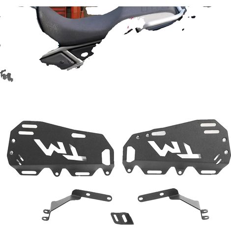 Portaequipajes para motocicleta, aleación de aluminio de alta resistencia, 30 cm x 20 cm x 15 cm, capacidad de 50 kg, panel de montaje táctico, compatible con Spring Wind 450MT. (1/5)