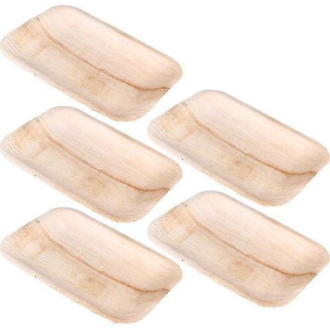 5 assiettes en bois pour fête (1/3)