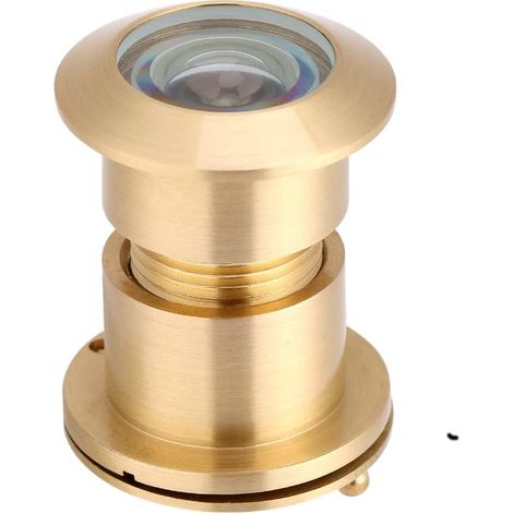 Judas de 28 mm de Large Angle de Visualisation Visionneuse de Porte Antivol avec Cache de Protection pour 35 mm-60 mm Épaisseur de Porte(Golden) (1/5)