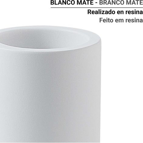 GEDY BR980200000 BRENDA Portacepillos Blanco Mate - ref: BR980200000