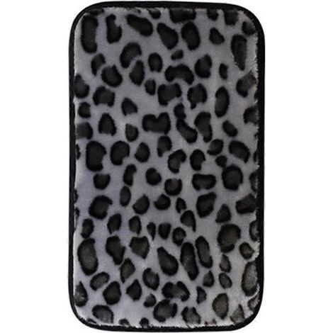 Housse de console centrale de voiture, housse d'accoudoir en peluche, coussin d'accoudoir auto style léopard-32X19cm (1/4)