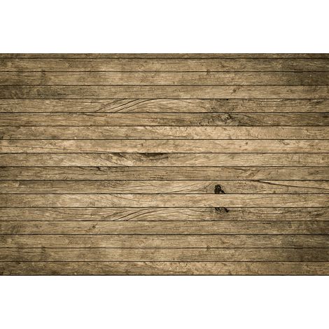 Papier peint panoramique bois imitation parquet | Tapisserie panoramique noir et brun | Papier peint panoramique salon et couloir effet en ligne - 384 X 260 cm (8 pièces) (1/2)