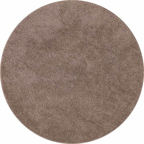 Tappeto Shaggy Antiscivolo Marrone 90 x 90 cm PP vidaXL (1/5)