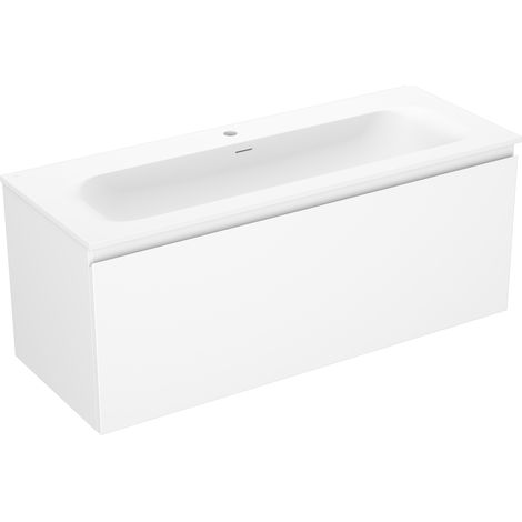 Mexen Orio meuble de salle de bain 120 cm avec lavabo Vela, 1 tiroir, blanc mat - 91A10-12047-1-BF01-W23M01 (1/5)