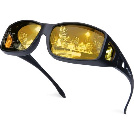 Lunettes de Conduite Nocturne, Lunettes de Vision Nocturne Anti-éblouissement pour Homme et Femme (1/5)
