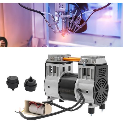 980W Compresseur de chuchotement Moteur sans huile Compresseur d'air 90L/min