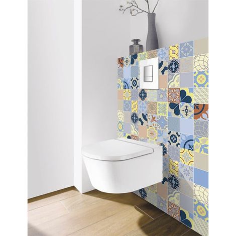 Panneau mural Decofast - Vintage - pour habillage Bâti-support - 1500 x 1200 x 3 mm - Patchwork color - Lazer (1/2)