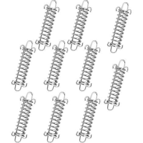 Lot de 10 Tendeur Voile Ombrage, boucle de printemps Voile d'ombrage, pour Auvent de Tente de Camping, véranda, balançoire (1/5)