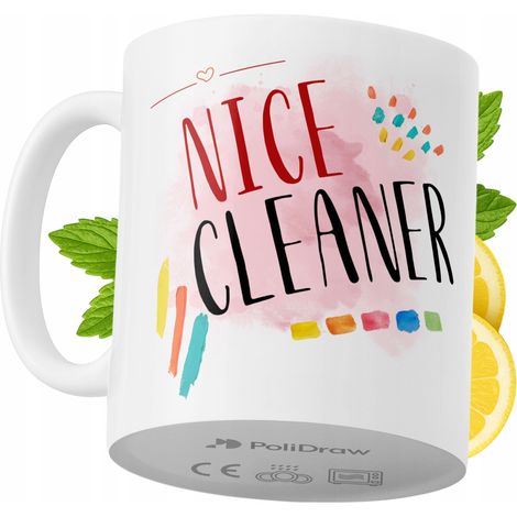 Taza divertida para un limpiador. Taza de café/té con diseño gráfico y texto humorístico. Taza para cumpleaños, santos, días festivos. Taza premium para ocasiones especiales en casa, oficina, trabajo, (1/5)