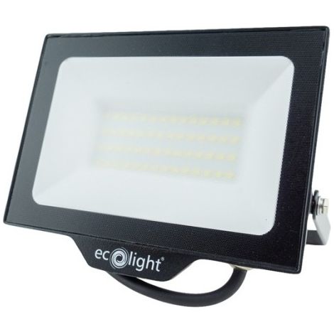 Faretto LED NL-1 50W 4500lm 4000K IP65 nero Ecolight (1/2)