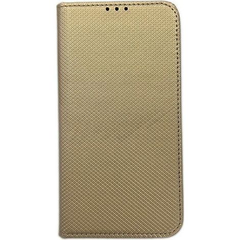 Custodia a libro magnetica intelligente per iPhone 14, schermo da 6,1" color oro. (1/3)