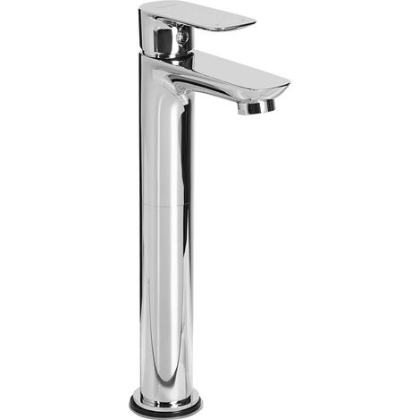 Tall Basin Mixer Tap CHIMBOTE Brass Silver