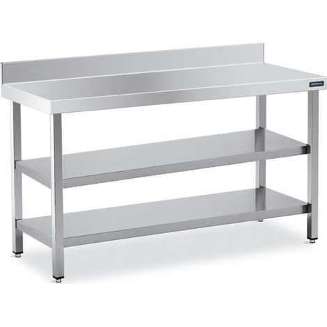 Table Adossée avec 2 Étagères - Gamme 900 - Distform