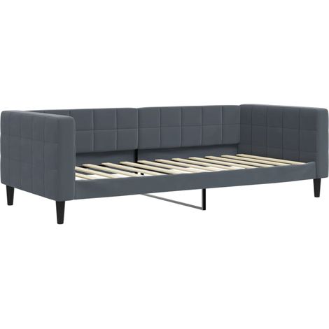 Maison Exclusive - Letto da Giorno Grigio Scuro 100x200 cm in Velluto (1/5)
