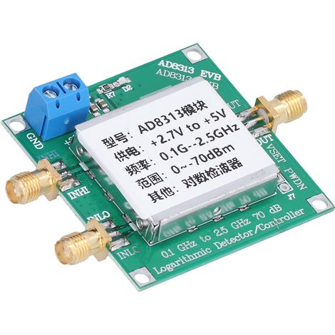 Relais de détection logarithmique 0,1 GHz à 2,5 GHz, module logarithmique RF numérique, alimentation 5 V CC (1/5)