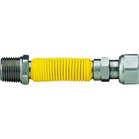FLESSIBILE IN ACCIAIO INOX RIVESTITO PER GAS MASCHIO/FEMMINA M.F. 3/4 MM 130-220   Idroweb