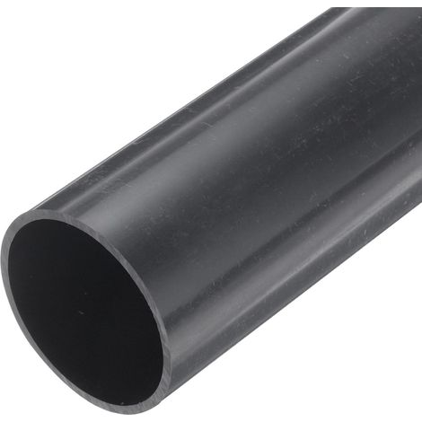 Tube Rigide en PVC de 2 Pouces, Tuyauterie Ronde, Tuyauterie de Quincaillerie 54,7 mm ID 60 mm OD 9" Longueur Gris Foncé Haute Résistance pour Tuyau d'Eau, Manchon de Câble (1/5)