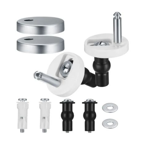 Fixations Pour Abattant Wc - Vis Et Rondelles En Plastique Anti-Rouille - Pour Charnières Supérieures - 6 Pièces