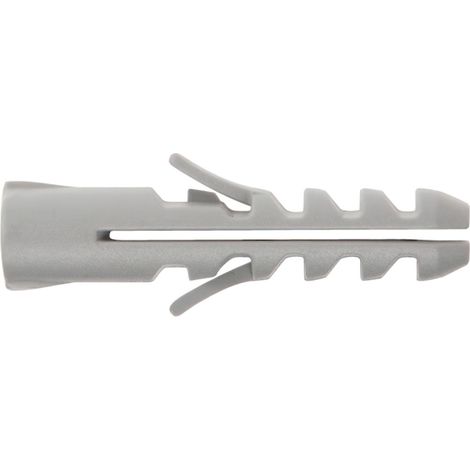 Taco traditionnel en nylon gris 8 mm. (Boîte de 100 pièces)
