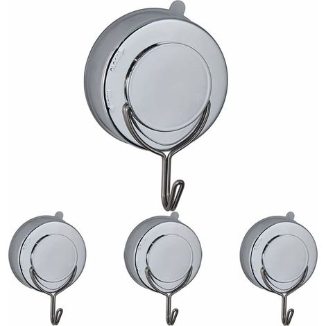 [NEVER USED] Removable Suction Hooks Heavy Duty, Wall Hooks Stick on Kitchen Back of Door Window, Shower Hooks with Suction Cup for Bathroom Hanging Robe Bath Towel, Sticky Hooks Screw Free No Drillin