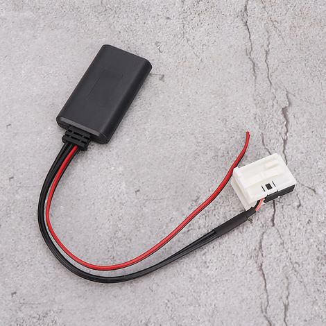 Adaptateur Bluetooth 12 broches avec câble Aux audio pour Mercedes Benz, connecteur 12 pins, kit mains libres voiture, compatible série MB, transmission sans fil (1/5)