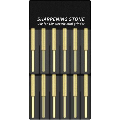 12 Stück titanbeschichtete Diamant-Schärfbohrer für elektrische Kettensägen, hohe Härte, 4,0 mm, 4,8 mm, 5,0 mm (1/4)
