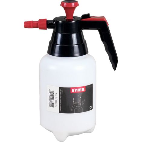 STIER Pumpsprühflasche für Bremsenreiniger mit Viton-Dichtung, 1 L Fassungsvermögen, Sprühflasche mit integrierter Pumpe, verstellbare Düse, für eine Vielzahl lösungsmittelhaltiger Produkte (1/5)