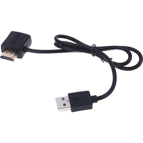 Câble d'extension adaptateur USB 2.0 HDMI mâle vers femelle de 50 cm avec alimentation (1/5)