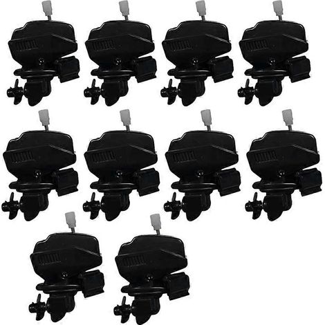 Lot de 10 agitateurs à café en forme de moteur de bateau, mélangeur à boissons à pince en acier inoxydable, moteur de bateau miniature original (1/5)