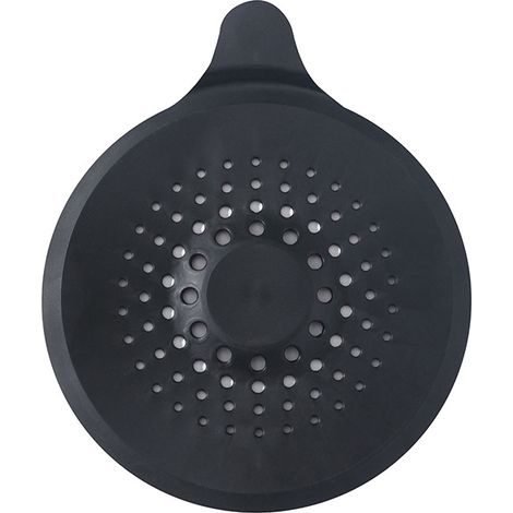 Bouchon de vidange universel pour douche, baignoire et évier (noir + blanc), filtre anti-odeurs pliable en silicone, couvercle de protection flexible, lot de 2 (1/5)