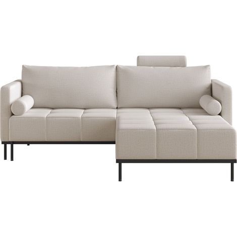 Selsey Skilia - Canapé - 224 cm - Chenille Beige clair (1/5)