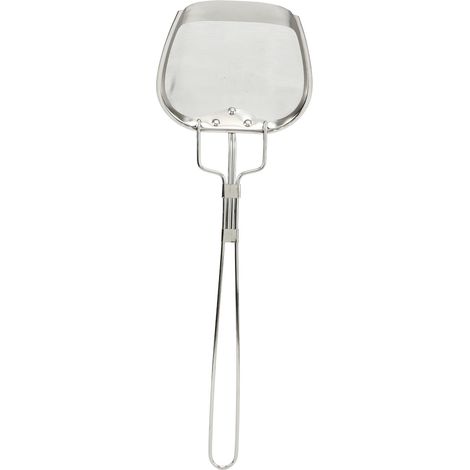 Colino a maglia fine da 0,02 pollici in acciaio inox 304, con manico robusto e stabile, ideale come schiumarola da cucina. (1/5)