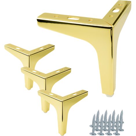 Stück Möbelfuß Anchor gold chrom Höhe 13 cm Möbelbeine (1/5)