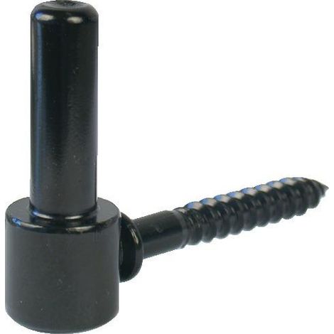 Bisagra negra para persiana de madera, diámetro 14