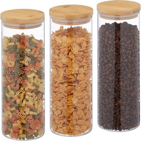 3 tarros de almacenamiento de 1800 ml