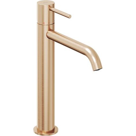 ES 014.60RGB Grifos de caño alto para lavabo Espirit 250mm, sin desagüe, Rose Gold Brushed (1/5)