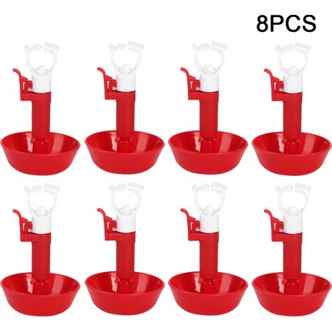 Gobelet Abreuvoir Automatique Pour Volaille - Système D'abreuvement G1/2 Poule Canard Oie - Lot De 8 Pièces (1/5)