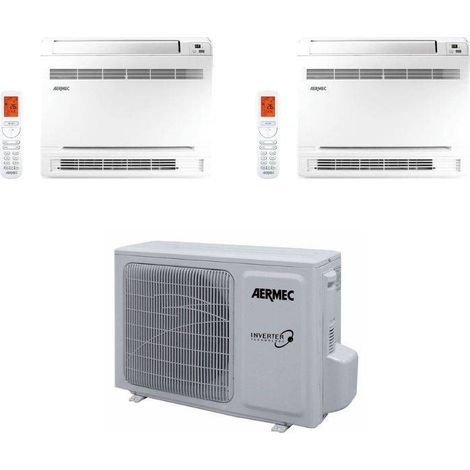 Aermec Climatizzatore Dual Split CKG a Console 9+12 con MPG420 R-32 inverter Wi-Fi Incluso Classe A++