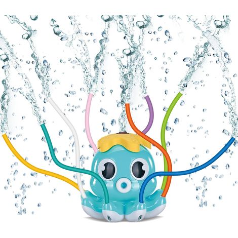 Sprinkler Spielzeug Kinder Outdoor Rasensprenger Oktopus Blau (1/3)
