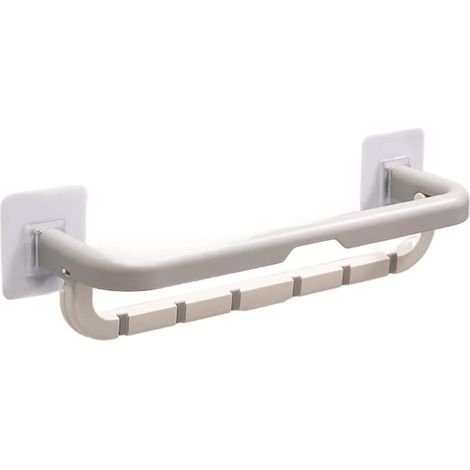 Barre porte-serviettes double pliable avec crochet, fixation murale, a (1/5)