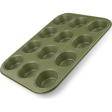 Moule à muffins 12 empreintes 38 x 26 cm Zenker Green Vision (1/5)