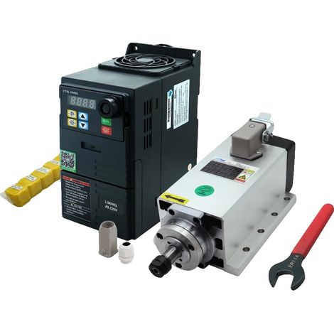 Broche, refroidie par air, 24000 RPM, Kit 220V, 1,5KW (1/2)