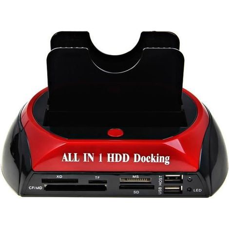 DOCKING STATION MIXTE SATA-IDE - USB-eSATA +LECTEUR DE CARTE Fonction back up-Ywey