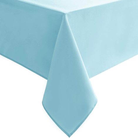 Nappe rectangulaire - 137 x 203 cm - Nappe en tissu imperméable, infroissable et lavable, idéale pour les repas, les fêtes et les activités de plein air. (1/5)