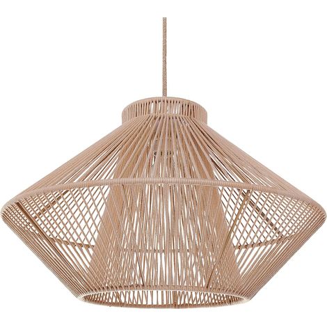 Hängeleuchte PALMETTO Baumwolle Beige